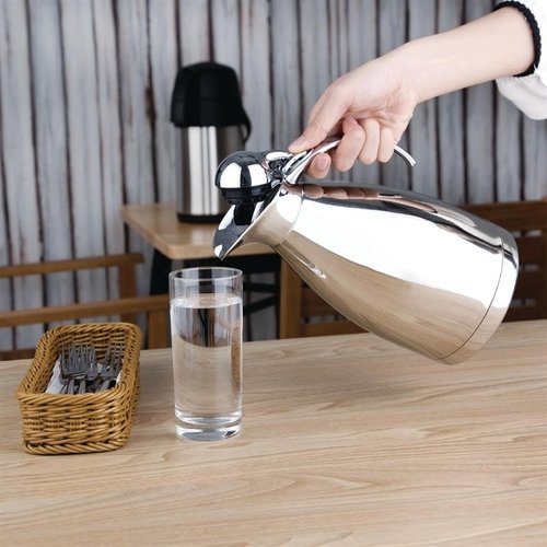 Olympia Stainless Steel Insulated Jug 1,5 L with Chrome Lid Olympia Stainless Steel Insulated Jug 1,5 L with Chrome Lid