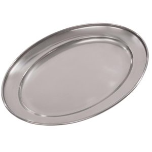 Olympia Stainless Steel Oval Serving Tray 250 x 250 mm