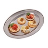 Olympia Stainless Steel Oval Serving Tray 300 x 300 mm Olympia Stainless Steel Oval Serving Tray 300 x 300 mm