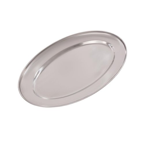 Olympia Stainless Steel Oval Serving Tray 350 x 350 mm Olympia Stainless Steel Oval Serving Tray 350 x 350 mm