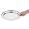 Olympia Stainless Steel Oval Serving Tray 350 x 350 mm