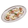 Olympia Stainless Steel Oval Serving Tray 400 x 400 mm Olympia Stainless Steel Oval Serving Tray 400 x 400 mm