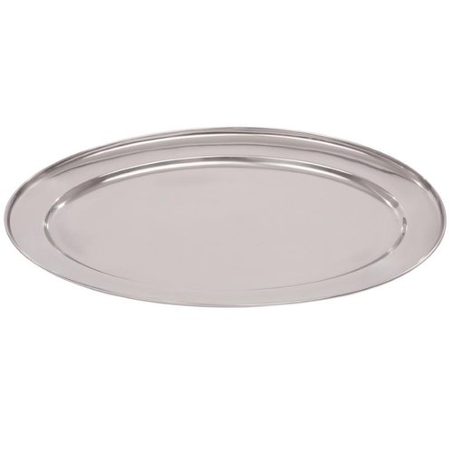 Olympia Stainless Steel Oval Serving Tray 450 x 450 mm