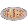 Olympia Stainless Steel Oval Serving Tray 605 x 605 mm