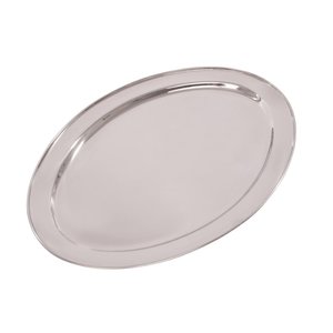 Olympia Stainless Steel Oval Serving Tray 660 x 660 mm Olympia Stainless Steel Oval Serving Tray 660 x 660 mm