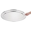 Olympia Stainless Steel Oval Serving Tray 660 x 660 mm Olympia Stainless Steel Oval Serving Tray 660 x 660 mm