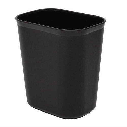 Bolero 12 L Black Polypropylene Waste Bin