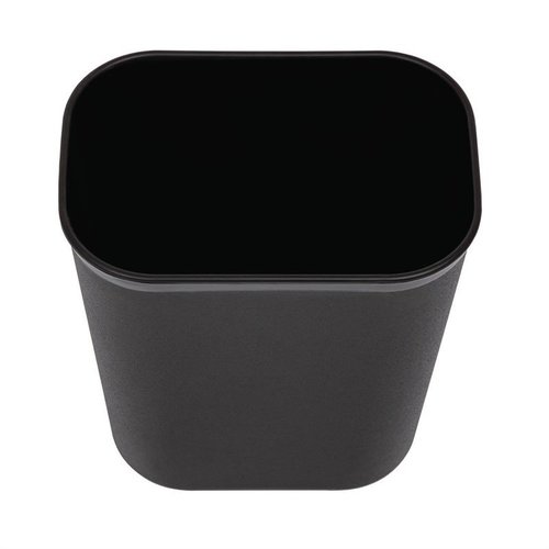 Bolero 12 L Black Polypropylene Waste Bin