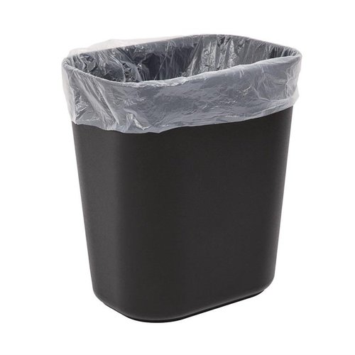Bolero 12 L Black Polypropylene Waste Bin