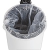 Bolero 5 L White Round Stainless Steel Pedal Bin, Lift Lid Bolero 5 L White Round Stainless Steel Pedal Bin, Lift Lid
