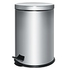 XXLselect 5 L Round Stainless Steel Pedal Bin, Lift Lid