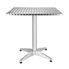 Bolero Square Stainless Steel Bistro Table 700mm (Single)
