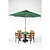 Bolero Parasol okrągły | zielony | 2520(H) x 3000(Ø) mm