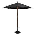 Bolero Round Parasol 3m Diameter Black