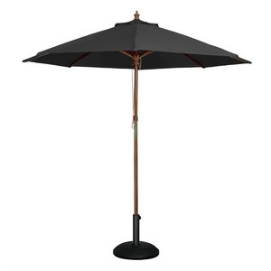 Bolero Parasol okrągły | czarny | 2520(H) x 3000(Ø) mm