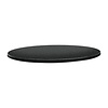 Topalit Round Table Top ø 700 mm, Black Laminated Wood