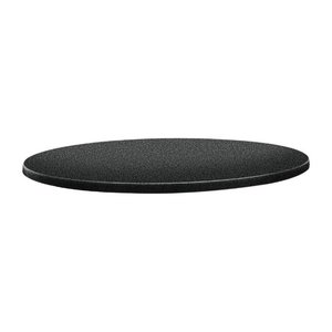 Topalit Round Table Top ø 700 mm, Black Laminated Wood