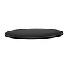 Topalit Round Table Top ø 800 mm, Black Laminated Wood