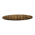 Topalit Round Table Top ø 700 mm, Brown Laminated Wood