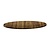 Topalit Round Table Top ø 700 mm, Brown Laminated Wood