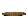 Topalit Round Table Top ø 800 mm, Brown Laminated Wood