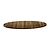 Topalit Round Table Top ø 800 mm, Brown Laminated Wood