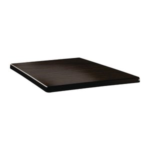 Topalit Square Table Top 800 x 800 mm, Black Laminated Wood