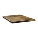 Topalit Square Table Top 700 x 700 mm, Brown Laminated Wood