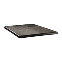 Topalit Square Table Top 800 x 800 mm, Dark Brown Laminated Wood