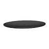 Topalit Round Table Top ø 800 mm, Black Laminated Wood