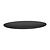 Topalit Round Table Top ø 800 mm, Black Laminated Wood
