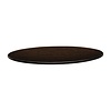 Topalit Round Table Top ø 800 mm, Dark Brown Laminated Wood