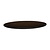 Topalit Round Table Top ø 800 mm, Dark Brown Laminated Wood