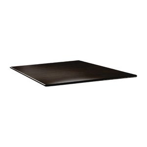 Topalit Square Table Top 800 x 800 mm, Black Laminated Wood
