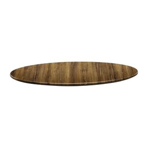 Topalit Round Table Top ø 800 mm, Light Brown Laminated Wood