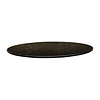 Topalit Round Table Top ø 800 mm, Black Laminated Wood