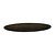 Topalit Round Table Top ø 800 mm, Black Laminated Wood