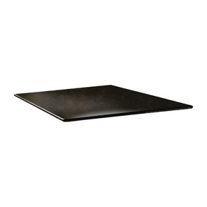 Topalit Square Table Top 800 x 800 mm, Black Laminated Wood