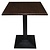 Bolero Blat do stołu kwadratowy 700 x 700 mm z drewna laminowanego ciemno brązowy