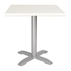 Bolero Square Table Top 700 x 700 mm, White Laminated Wood