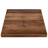 Bolero Blat do stołu kwadratowy 700 x 700 mm z płyty wiórowej pokrytej melaminą ciemno brązowy