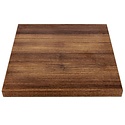Bolero Blat do stołu kwadratowy 700 x 700 mm z płyty wiórowej pokrytej melaminą ciemno brązowy