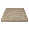 Bolero Square Table Top 700 x 700 mm, Light Brown Melamine Coated Chipboard