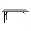 Bolero ABS Rectangular Folding Table Grey 5ft