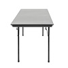 Bolero ABS Rectangular Folding Table Grey 5ft
