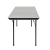 Bolero ABS Rectangular Folding Table Grey 5ft