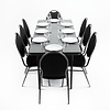 Bolero ABS Rectangular Folding Table Grey 6ft (Single)