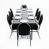 Bolero ABS Rectangular Folding Table Grey 6ft (Single)