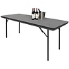 Bolero ABS Rectangular Folding Table Grey 6ft (Single)