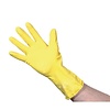 Jantex Latex Household Disposable Gloves, Size M, Yellow